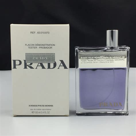 prada amber homme eau de toilette spray 100ml|amber pour homme intense.